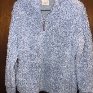 Thread & Supply Light Blue Fleece Pullover